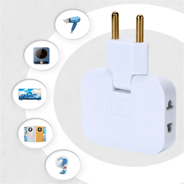Tomada Elétrica Multiprise Extensão com 180° Rotativo - Image 4