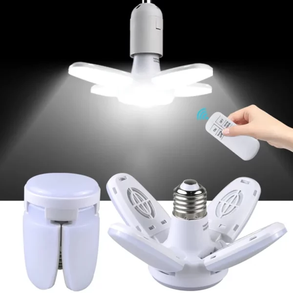 Lâmpada LED dobrável com controle remoto 28W
