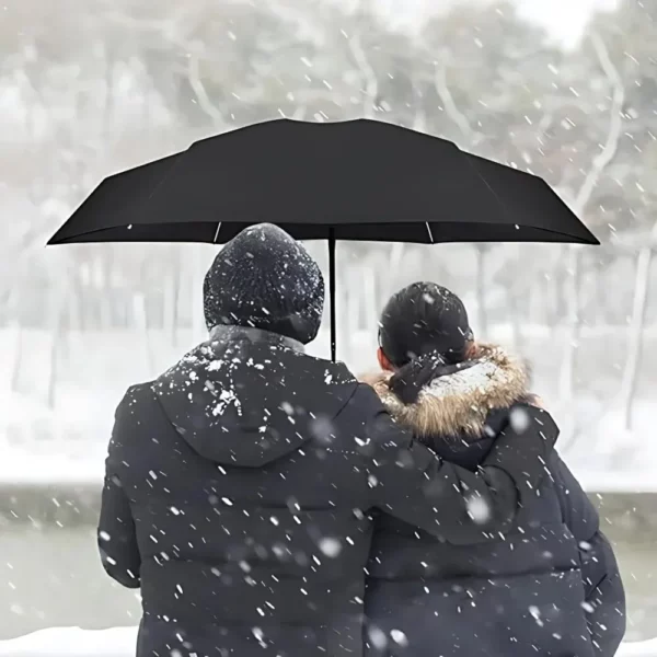 Guarda-chuva dobrável para viagem, leve, compacto, de bolso, à prova de vento - Image 2