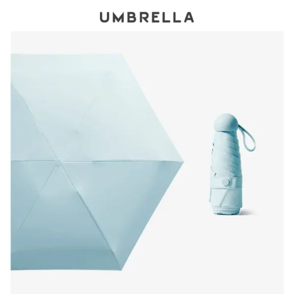 Guarda-chuva dobrável para viagem, leve, compacto, de bolso, à prova de vento - Image 8