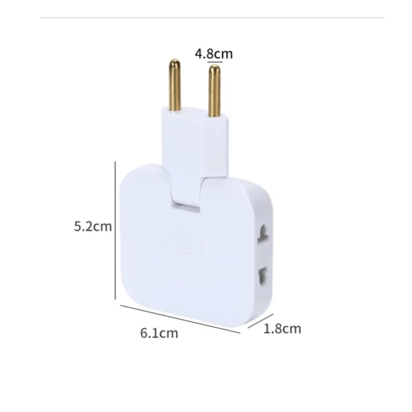 Tomada Elétrica Multiprise Extensão com 180° Rotativo - Image 6