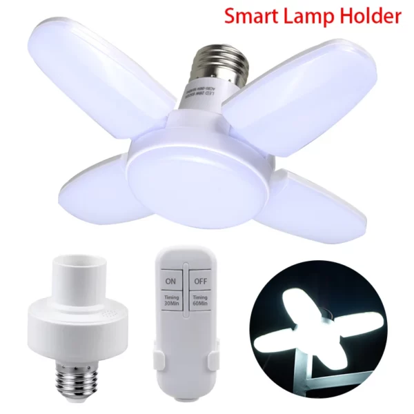 Lâmpada LED dobrável com controle remoto 28W - Image 7