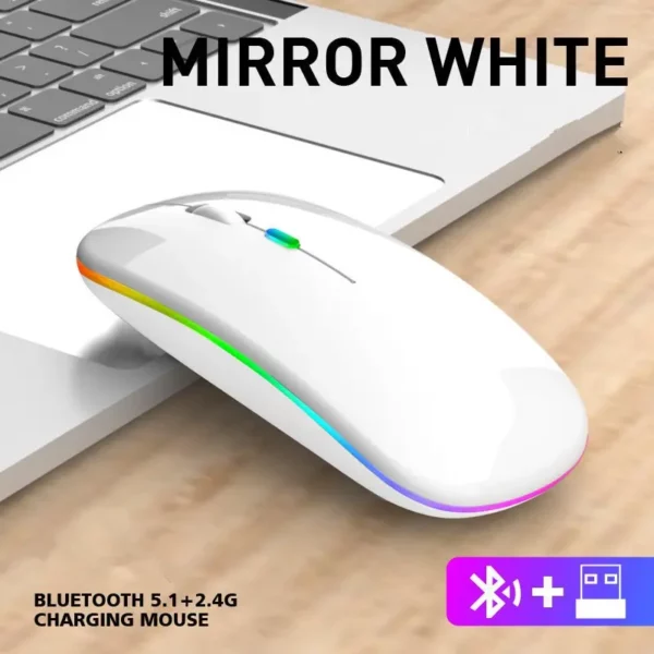 Mouse Sem Fio com Carregamento Luminoso 2.4G - Image 12