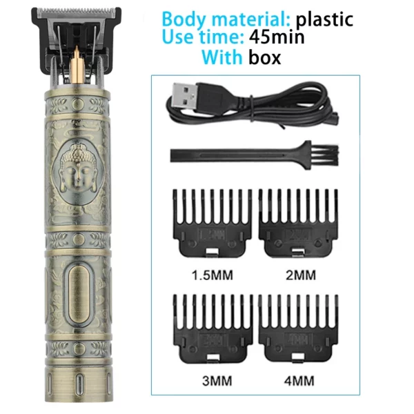 Máquina de corte de cabelo sem fio elétrica - Image 9
